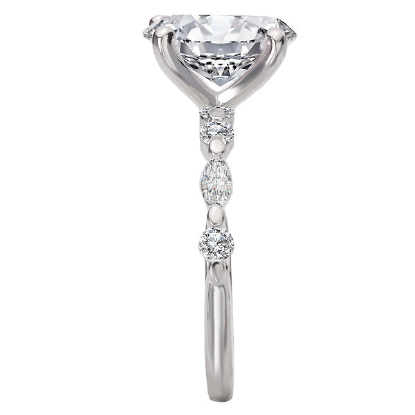 Semi-Mount Diamond Engagement Ring