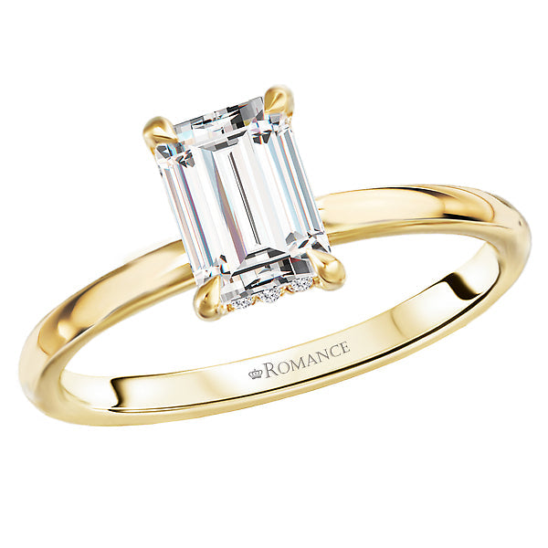 Diamond Hidden Halo Engagement Ring