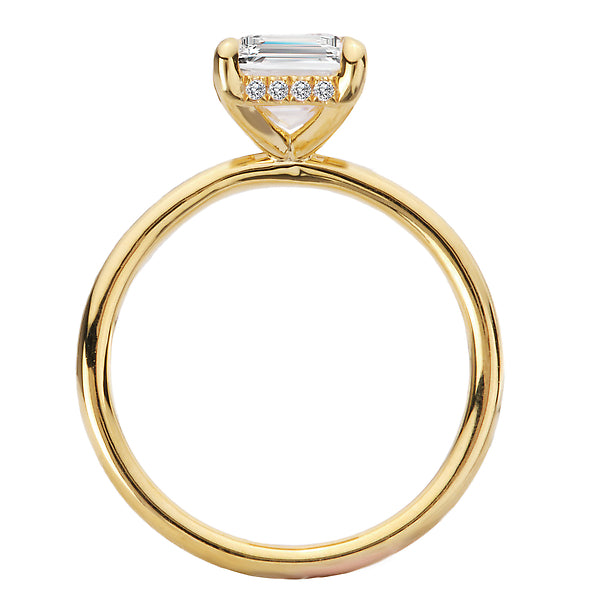 Diamond Hidden Halo Engagement Ring