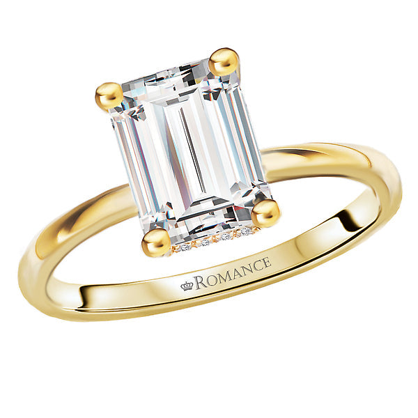 Diamond Hidden Halo Engagement Ring