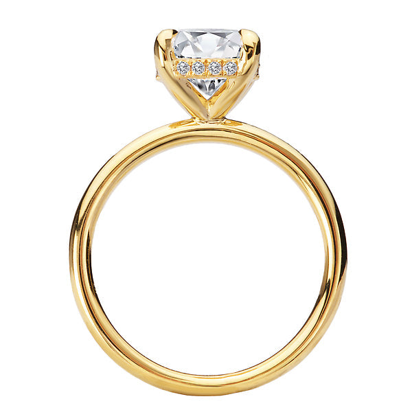 Diamond Hidden Halo Engagement Ring