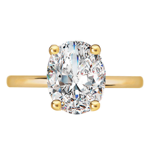 Diamond Hidden Halo Engagement Ring