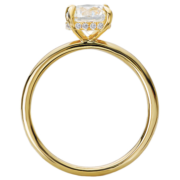 Diamond Hidden Halo Engagement Ring