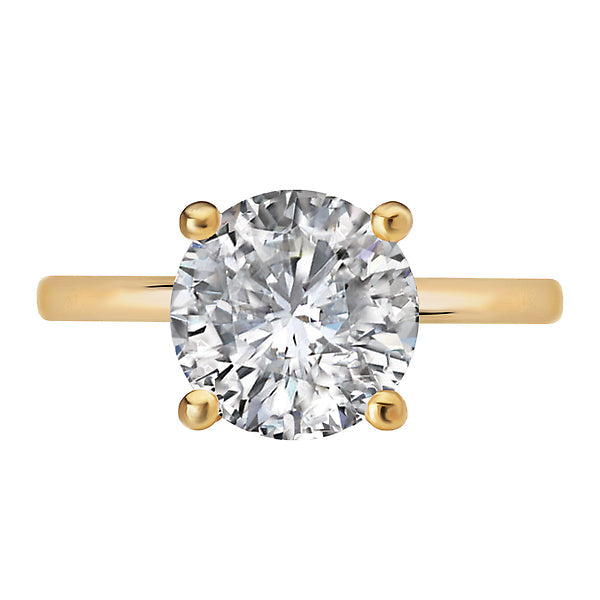 Diamond Semi-Mount Hidden Halo Engagement Ring