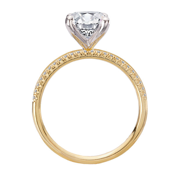 Split Shank Semi-Mount Diamond Engagement Ring