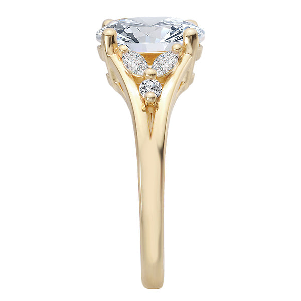 Split Shank Semi-Mount Engagement Ring